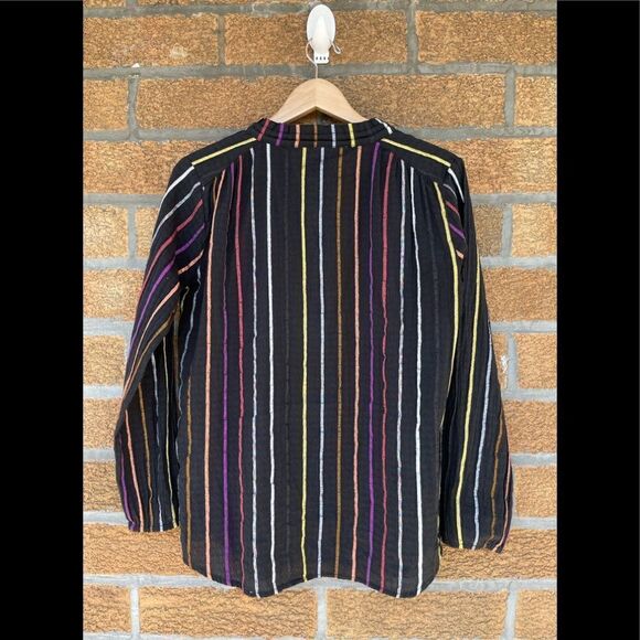 ACE & JIG METALLIC STRIPE TOP BLOUSE XS - Picture 8 of 10